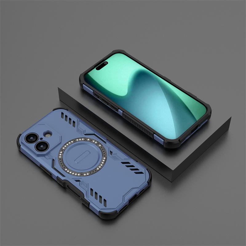 Shockproof Armor Case For iPhone 17 Magnetic Adsorption Wireless Charge Cover iPhone 17 Air 17 Pro Max Case For iPhone 17 Case