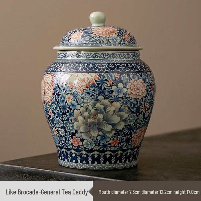 Винтажная керамическая чайница печи Жу