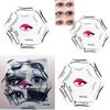 Makeup Stencil Kit With Adjustable Eye Liner And Brow Guides For Precise Application