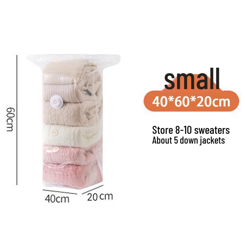 3D Vacuum Compression Bag for Clothes & Quilts - No Pump Needed