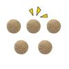 10pcs Solid Colored Sisal Ball Cat Teasing Toy Ball Self Hi  Grinding Teeth Durable Cat Teasing Stick Cat Making Sound Bell Ball