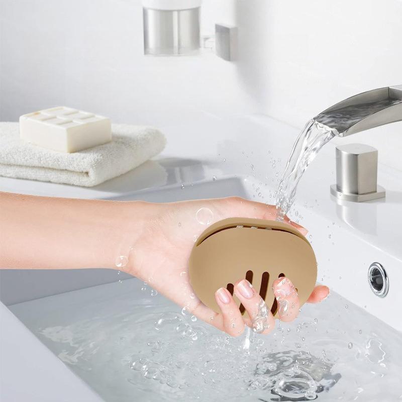 Eco Friendly Silicone Makeup Sponge Holder Multi Hole Design Cosmetic Puff Storage Case Portable Travel Beauty Tool Breathable