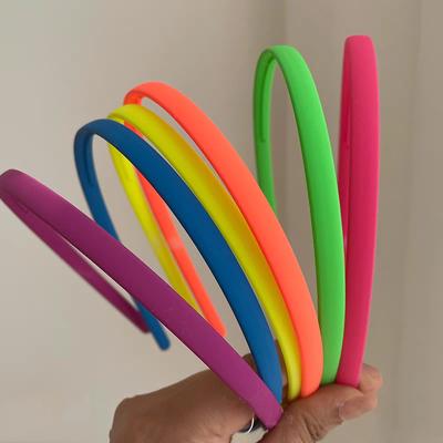 2 Stück Mode Europäische und Amerikanische Neonfarbene Haarbänder Stirnbänder für Frauen Mädchen Koreanische Haarbänder Accessoires