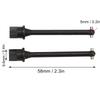2 PCS RC Rear Axle Drive Shaft for     JR 1Celsius18 RC Car Replacement Drive Shaft