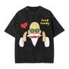 Master Roshi Dragon Ball Printed Tshirt Mens and Womens Washed Tshirt High Quality Vintage Cotton Tshirt Harajuku Tops