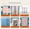 Lace Door Partition Curtain for Home – No-Drill, Double Layer, Transparent Gauze, Polyester, Anti-Mosquito.