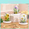 Puzzle Educational Building Blocks Flower Sunflower Jasmine Children Toys Model