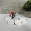 Round Number Pendant Silicone Mould 1234 Number Hanging Ornament Molds Keychains Plaster Molds Deer Epoxy Resin Molds