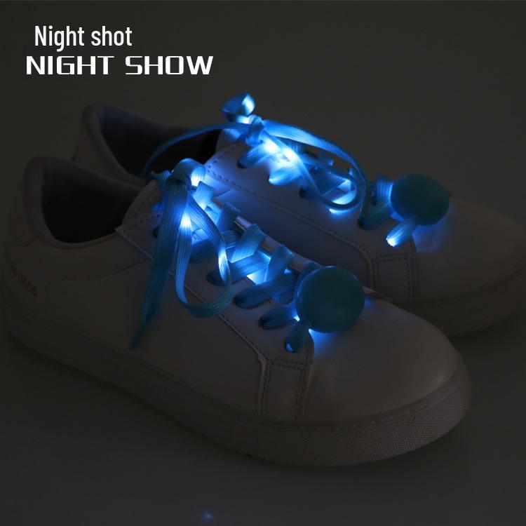 Yadai LED Colorful Luminous Shoelaces - Multicolor Nylon Braided Party Prop