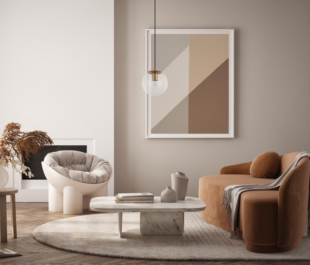 Lampa Wisząca Sarpo 1 E27 Mosiądz Italux Pnd-58867-1S-Bk-Bro