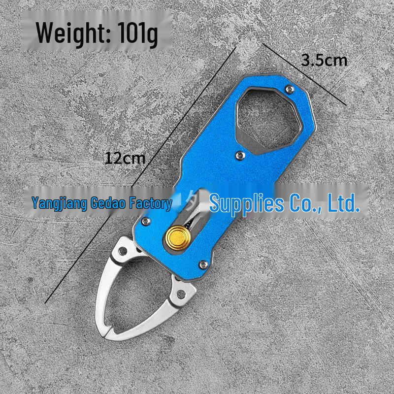 Mini Aluminum Fish Lip Gripper: Multi-Functional Fishing Control Pliers