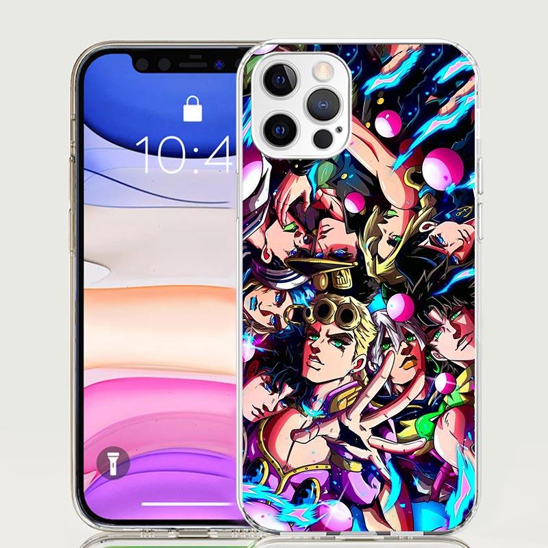JoJo's Bizarre Adventure Hot Anime Phone Case For iPhone 17 Air 16 15 Plus 11 14 Pro Max 13 Mini 12 7 8 + SE Pattern Art Customi