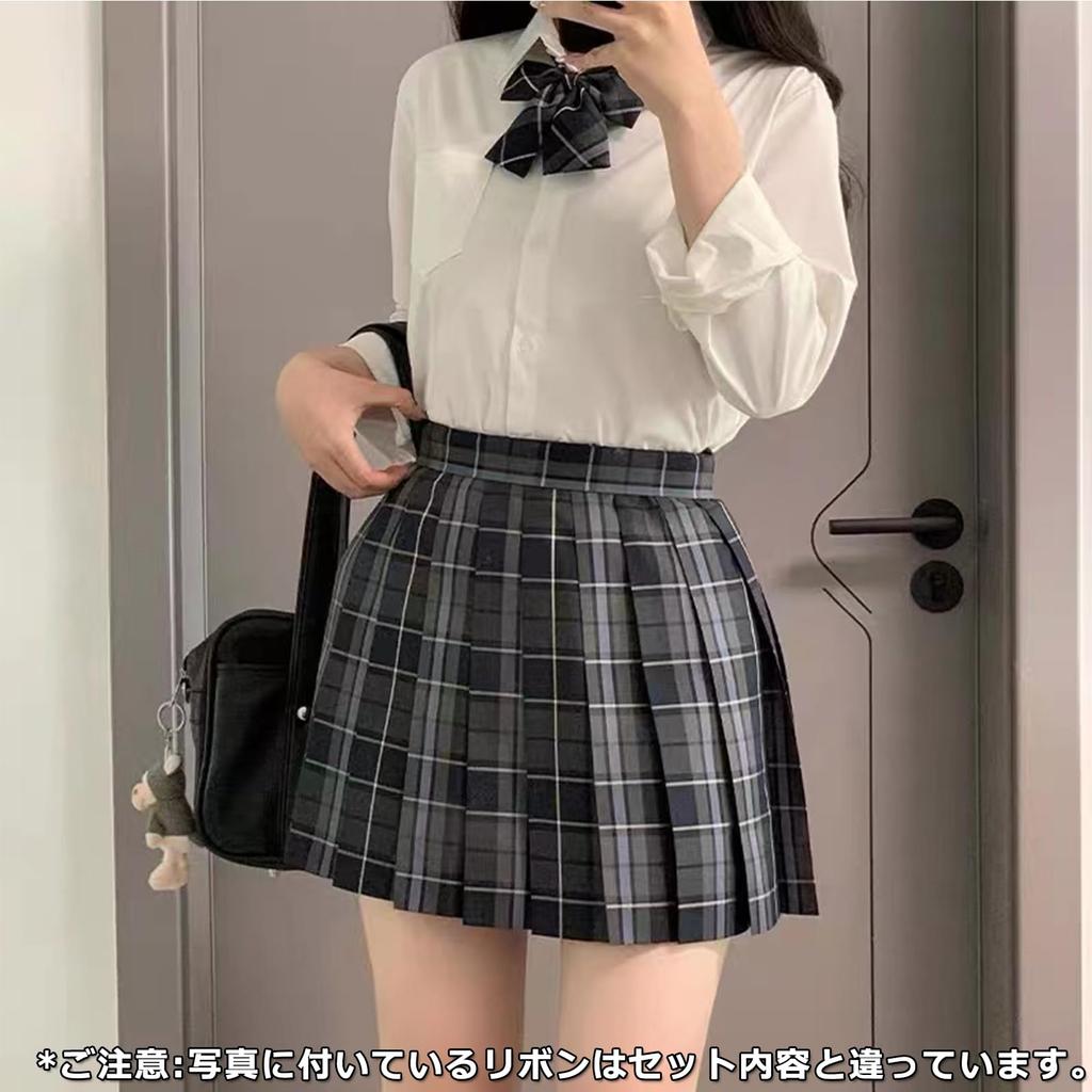 KALAOK Student School Uniform Cosplay Fashion JK Uniform Cos Costume for Commuting To School or Gery Size 2XL Women's Graduation, Blue,