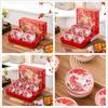Chinese Ceramic Lucky Bowl and Chopsticks Gift Set