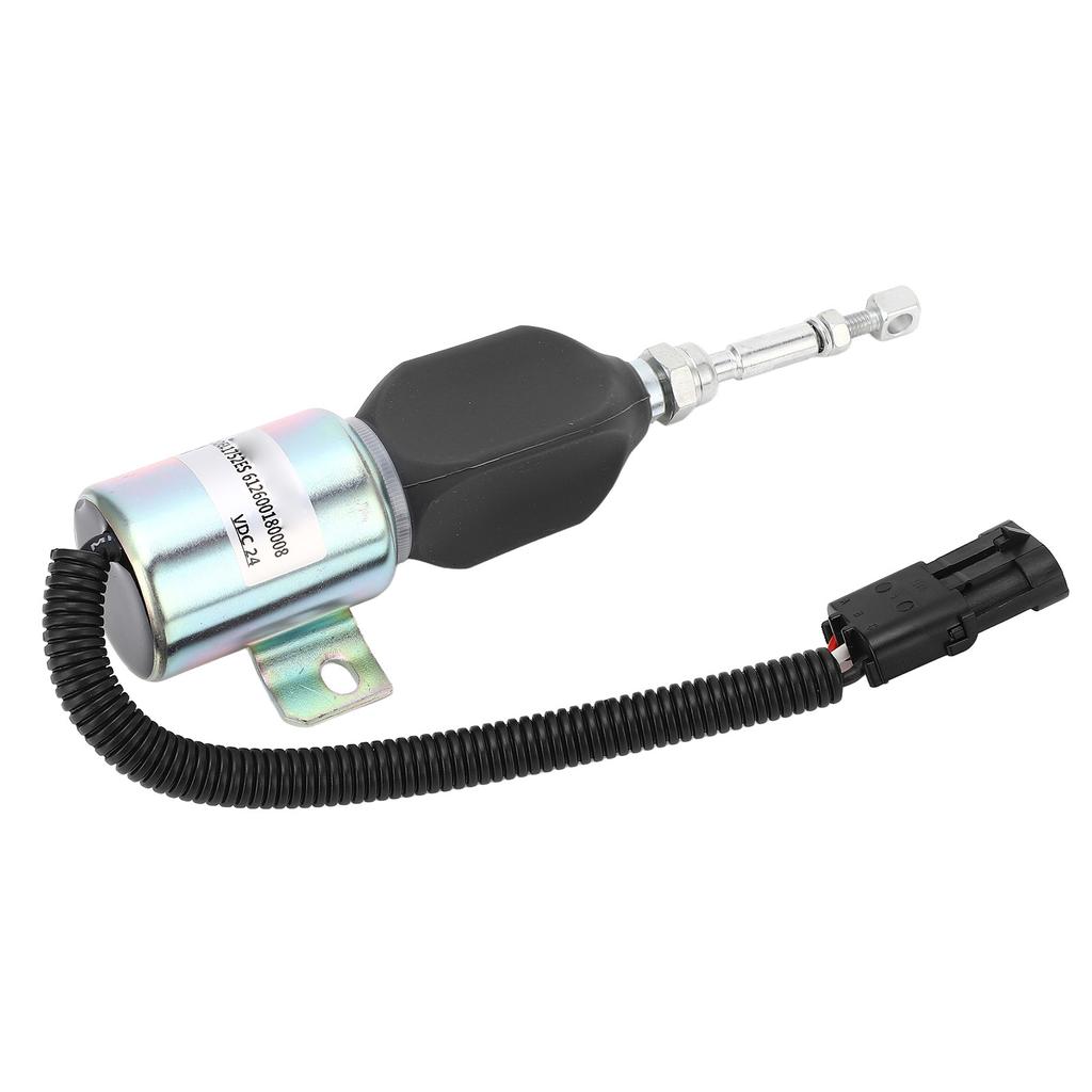 DC24V Fuel Shut Off Solenoid 1752ES 612600180008 Stop Solenoid Valve Fit for Cummins 5.9L 8.3L