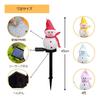 Solar Snowman Garden Light, Christmas Ornament, Outdoor Solar Light, Rechargeable Solar Powered, Waterproof, Christmas Decorative Light, Automatic