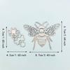 2pcs Bees Metal Cutting Dies Stencil for DIY Scrapbooking Photo Album Embossing Paper Cards Crafts Diecuts