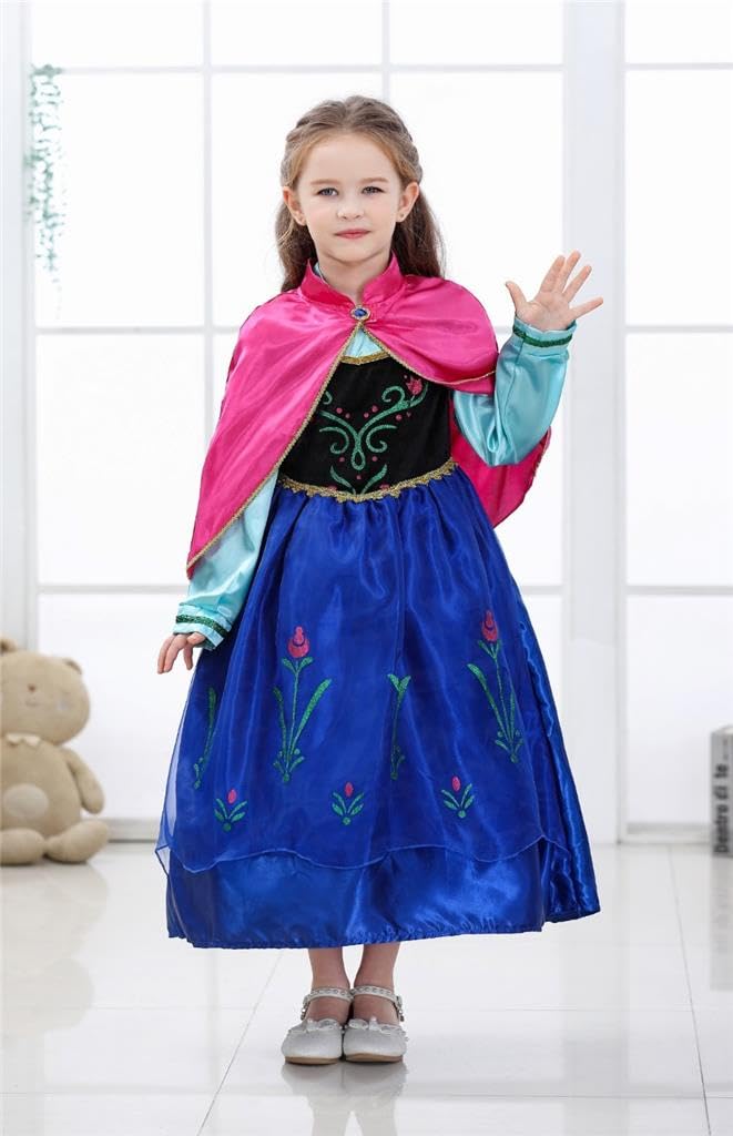Dressy Daisy Schneeprinzessin Schwester Perfekt für und Kostüm für Mädchen ab 5 Jahren, Geburtstage, Halloween, Partys, Kleid,