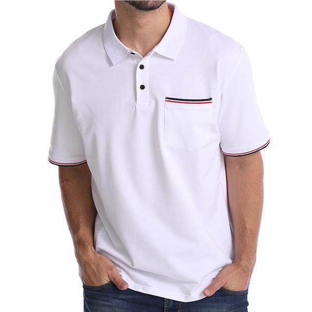 

Мужская повседневная хлопковая футболка-поло с коротким рукавом и отложным воротником, однотонный хлопковый топ 2XL