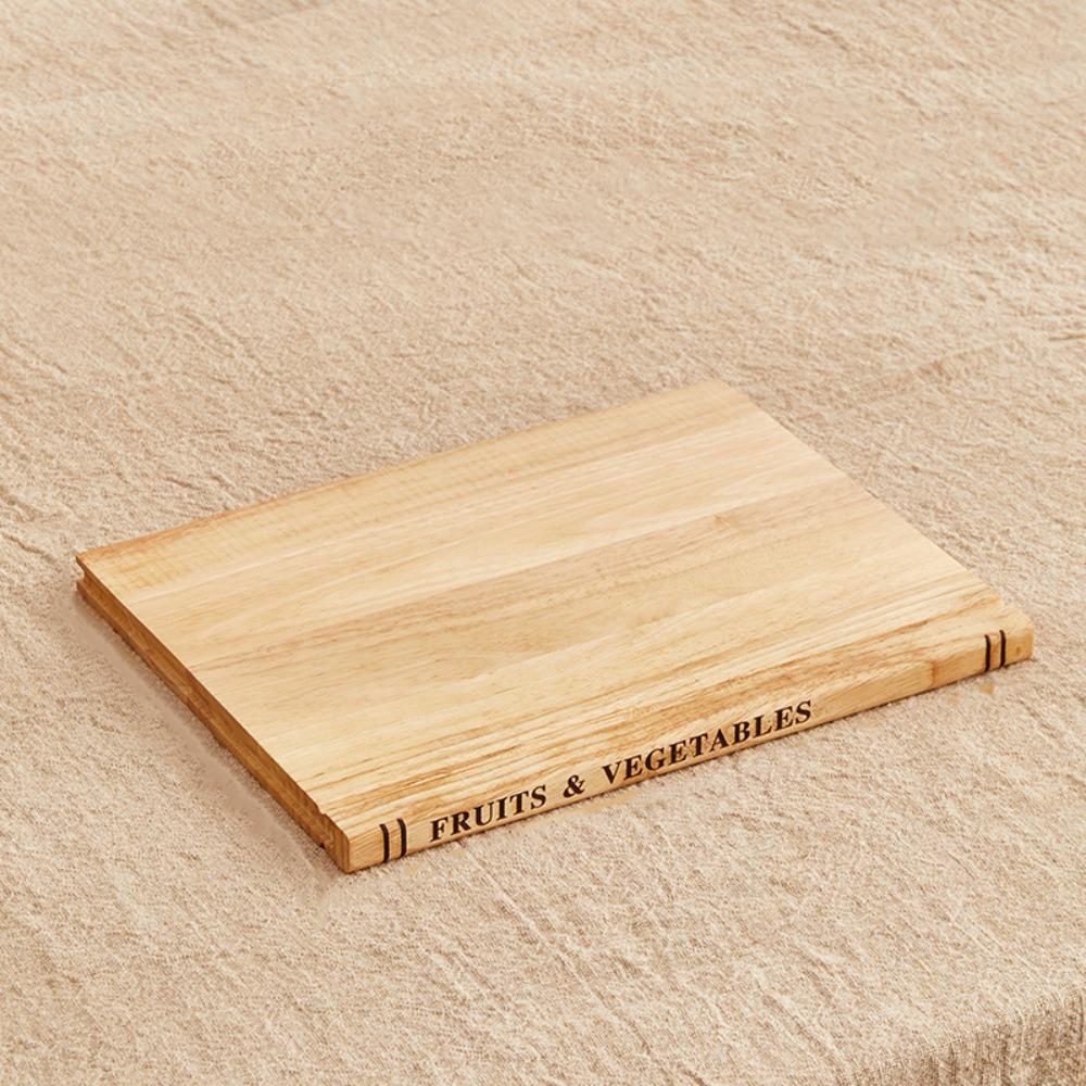 

1/3 Pieces Minimalist Wooden Cutting Board Thickened Serving Board Food Preparation Style C