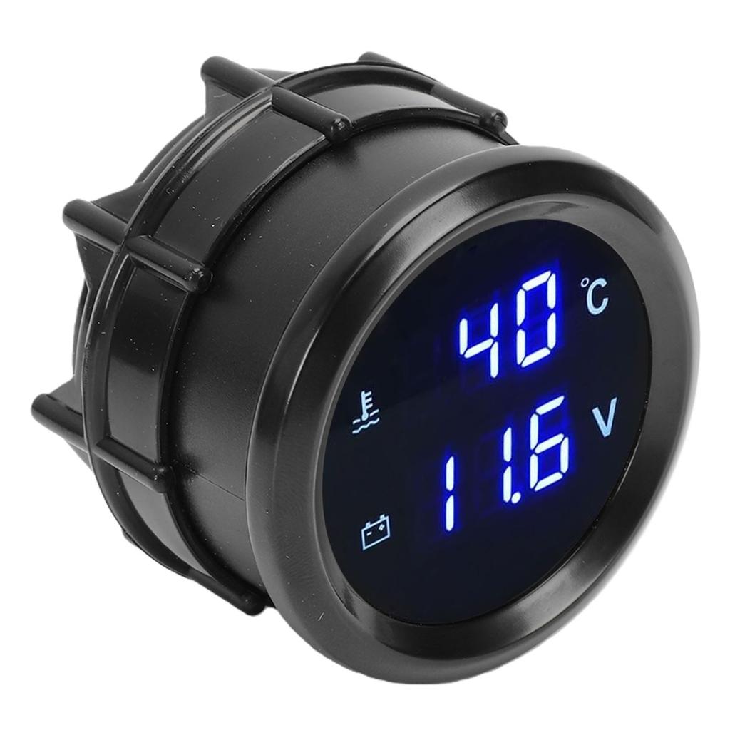 Digital Dual Water Temp Voltmeter 1 8 Inch NPT Thread 52mm 2 in 1 Car Voltmeter and Water Temperature Gauge