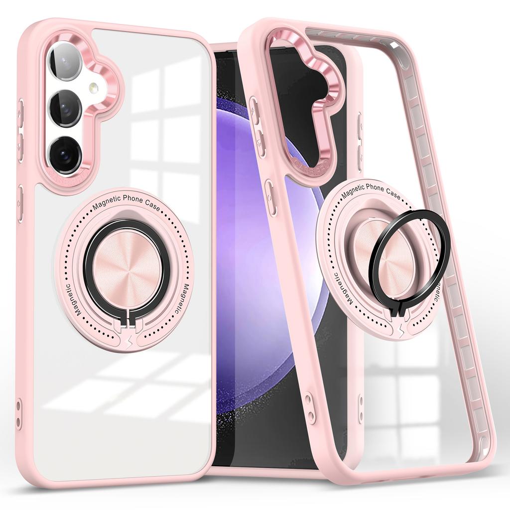 For Samsung Galaxy S23 FE Case Magnetic Ring Holder Kickstand PC+TPU Phone Cover