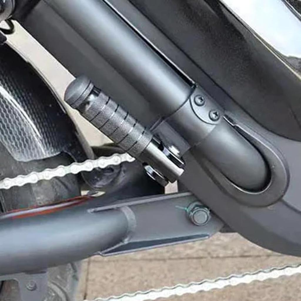 Yavoluy Motorcycle Steps, Universal Foot Pegs, Left and Right Set, Tandem Steps, Aluminum Alloy, M8 Standard Scooter, Moped, Motorcycle (Gold)