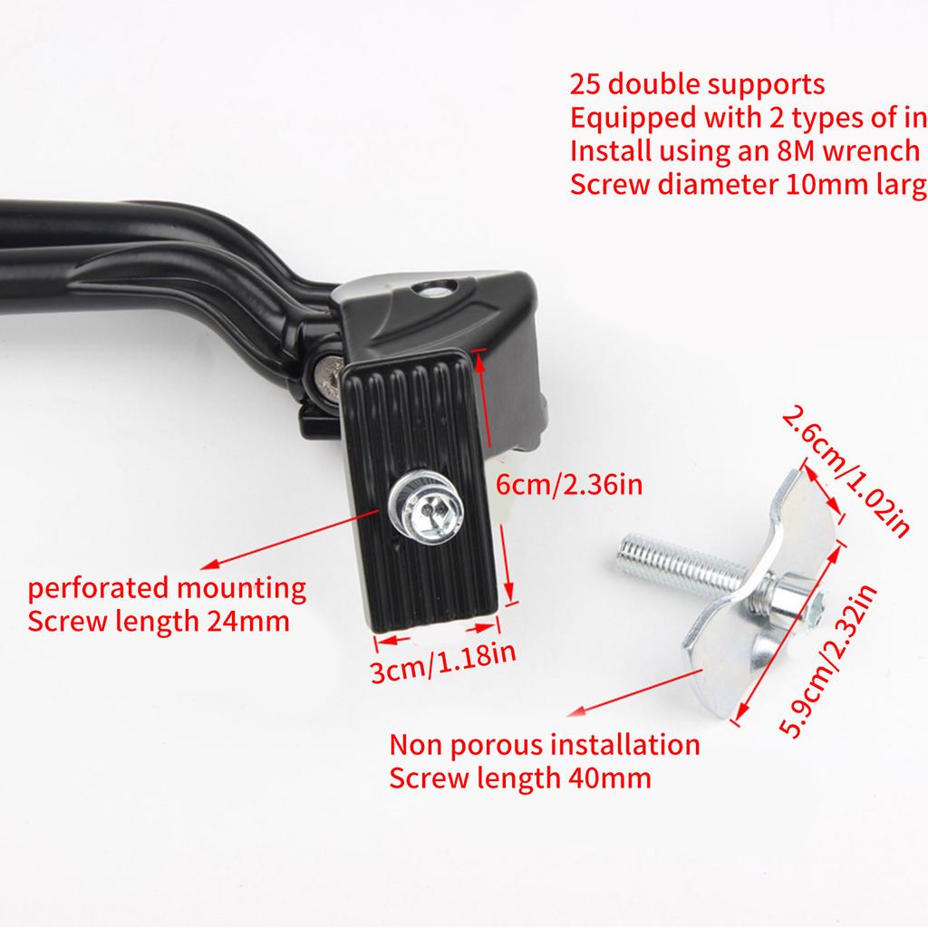 Bicycles Foot Stand for Road Bicycles, Double Leg Bike Kickstand Parking Rack Aluminum Alloy Double Leg Bikes Kickstand