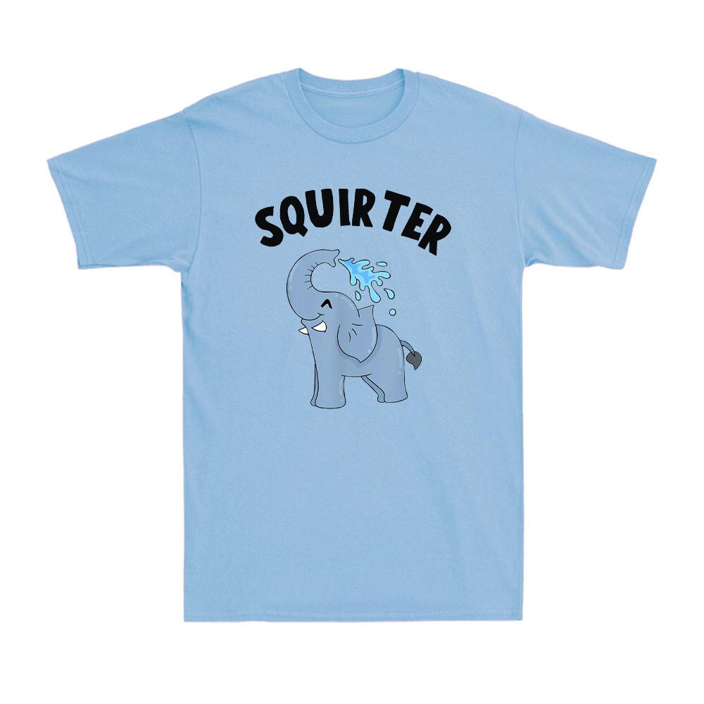 Squ!rter Inappropriate Funny Elephant Embarrassing Quote Men s Cotton T-Shirt S разноцветный