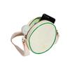 Adidas Originals Jacquard Recycled Material Round Shoulder Bag Crossbody Bag Regular Women's Ivory & Mauve & Green Adidas IS3008