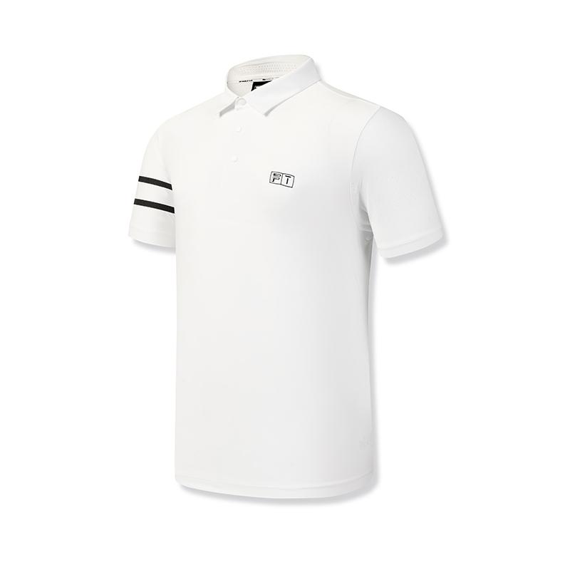 FILA Golf Series Fashionable Personalized Simple Sports Golf Versatile Comfortable Breathable Knitted Short Sleeve Polo Shirt Men tops A11M625116FWT