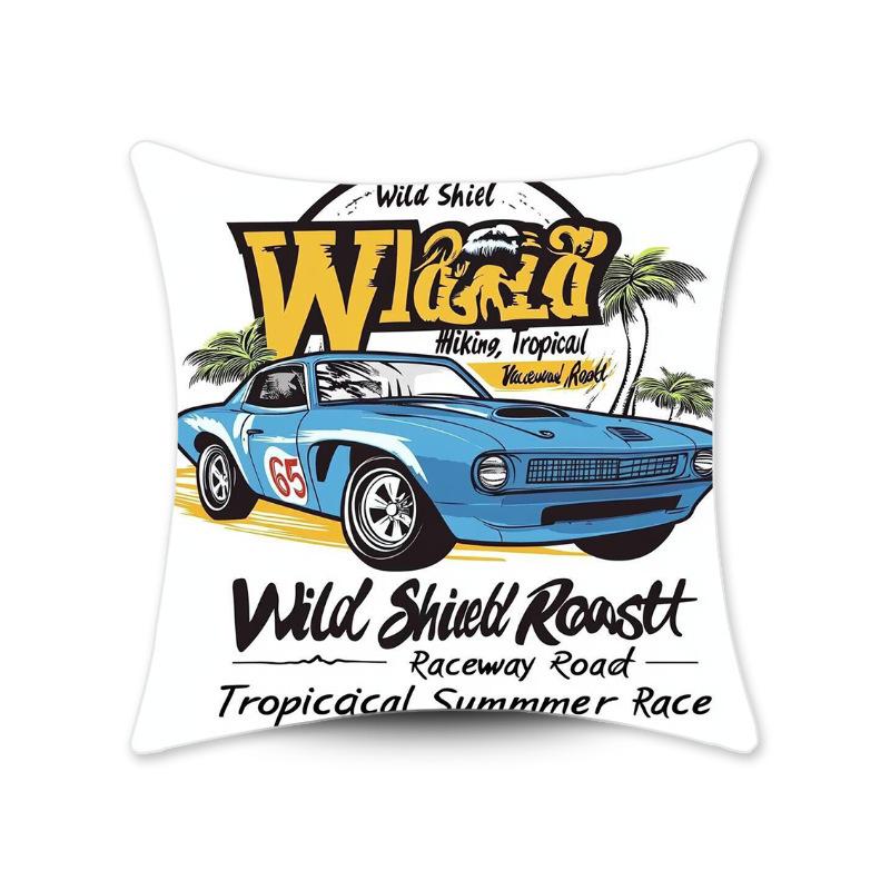 Retro American Style Pillow Case Printed Pillow Home Decoration Living Room Sofa Printed Cushion