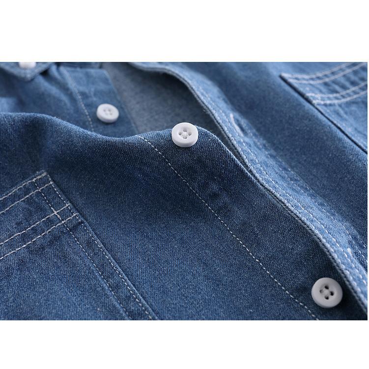 Summer Men's Short Sleeve Casual Shirts Denim Shirt Men Casual Shirts Men Clothes Size S-4XL