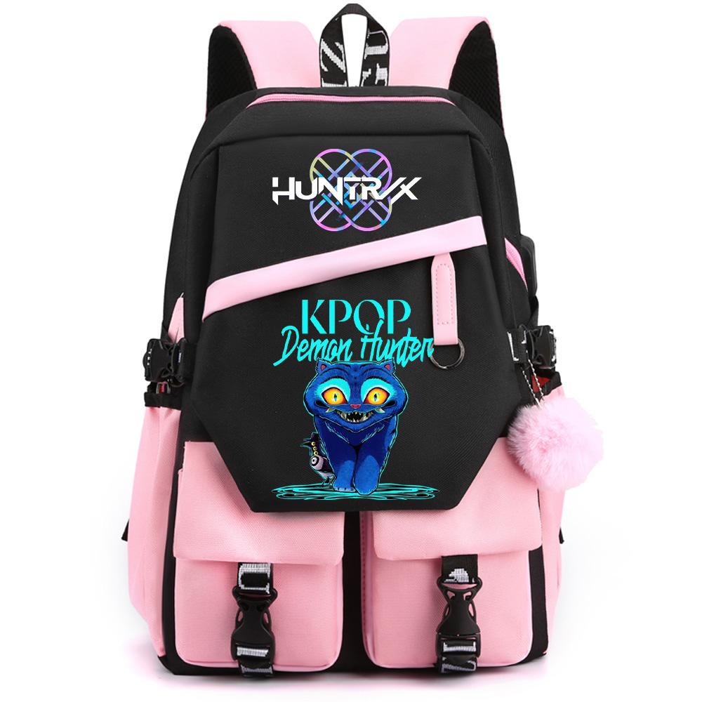 Anime K-pop Demon Hunters Printed Large Capacity Backpack for Teenger Student Girl Boy Back To School Bookbag Kid Gift Women Waterproof Travel Bag