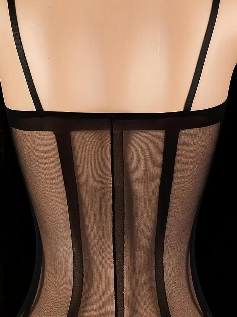 Sexy Lingerie Women Sling Bodystocking Mesh Underwear Crotchless Fishnet Full Bodysuit Open Crotch Erotic Babydoll Tight For Sex
