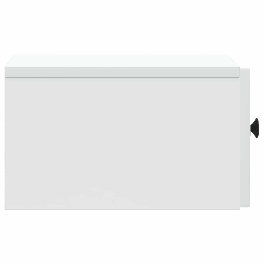 Wall Mounted Nightstand White 33 x 34.5 x 20 cm Engineered Wood