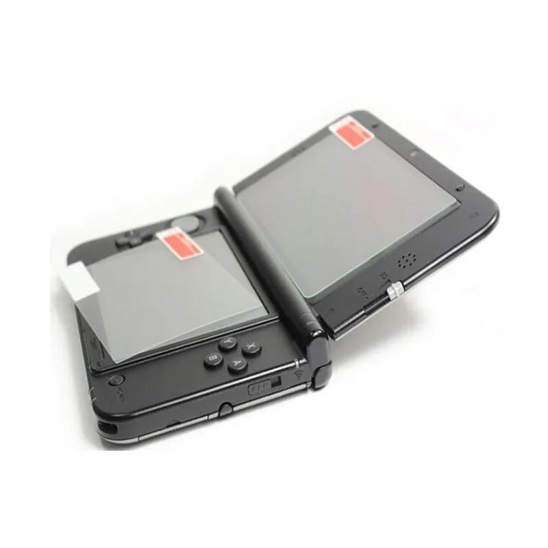 Top Tempered Glass LCD Screen Protector+Bottom PET Clear Full Cover Protective Film Guard for Nintend New 3DS XL/LL 3DSXL/3DSLL