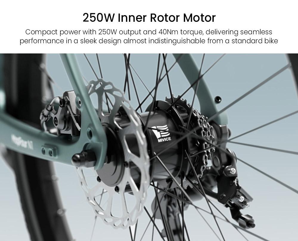 ENGWE MapFour N1 Air Electric Bike, 250W Motor, 36V 10Ah Battery, 700*38C Spoke Tires, 25km/h Max Speed