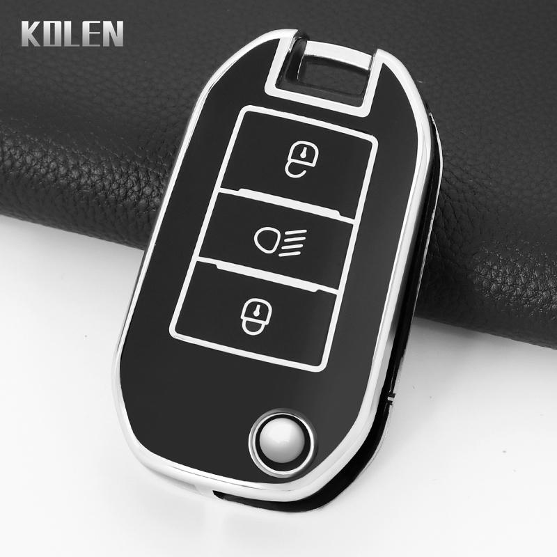 

Tpu Car Key Case Cover Shell For Peugeot 208 308 408 508 2008 3008 4008 5008 For Citroen C3 C4 Cactus C6 C8 Key Protector Holder