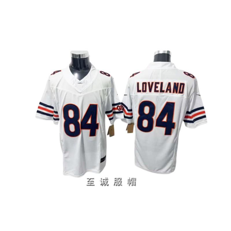 Chicago Bears Jersey de Fútbol Retro Vintage para Hombre Algodón Bordado Mezcla Ropa Deportiva para Aficionados