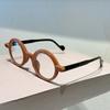 Vintage Round Glasses Men  New Fashion Blue Light Blocking Optical Frames Women Trendy Brand Design Decor Eyeglasses