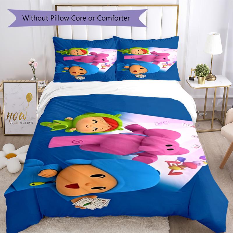 Pocoyo Bedding Set Design for Bedrooms Machine Washable Perfect Gift for Friends & Family