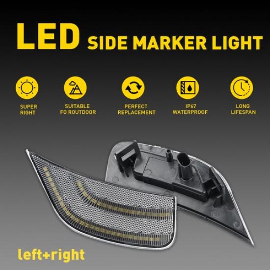White LED Side Marker For Lights  Yukon GMC  Chevrolet XL Tahoe Cadillac