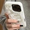 Wrinkled Texture Cute Snowflake Phone Case for iPhone 17 Pro Air 16 15 14 13 12 11 Pro Max 14 15 16 Plus Shockproof Soft Cover