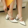 Women's High-heeled Sandals Spring and Summer New Simple and Versatile Thick-heeled Large-size Bag Head Sandals