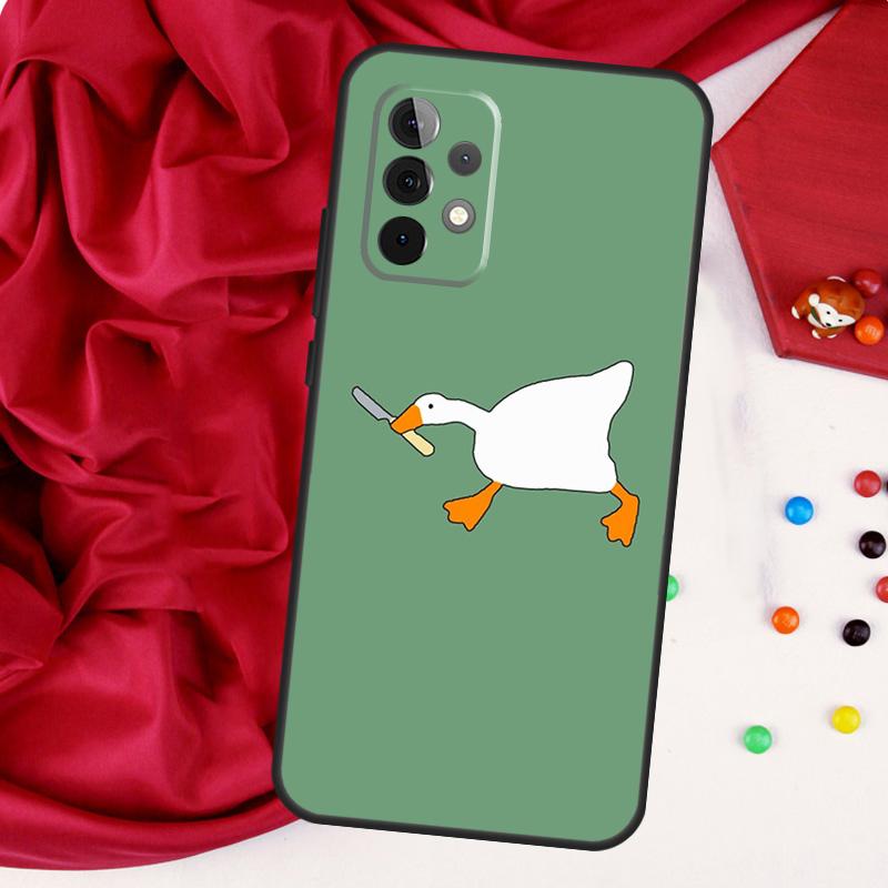 Cartoon Cute Goose Game For Samsung Galaxy A52 A32 A22 A54 A14 A16 A26 A36 A56 A55 A35 A05 A06 A15 A53 A33 A13 Case