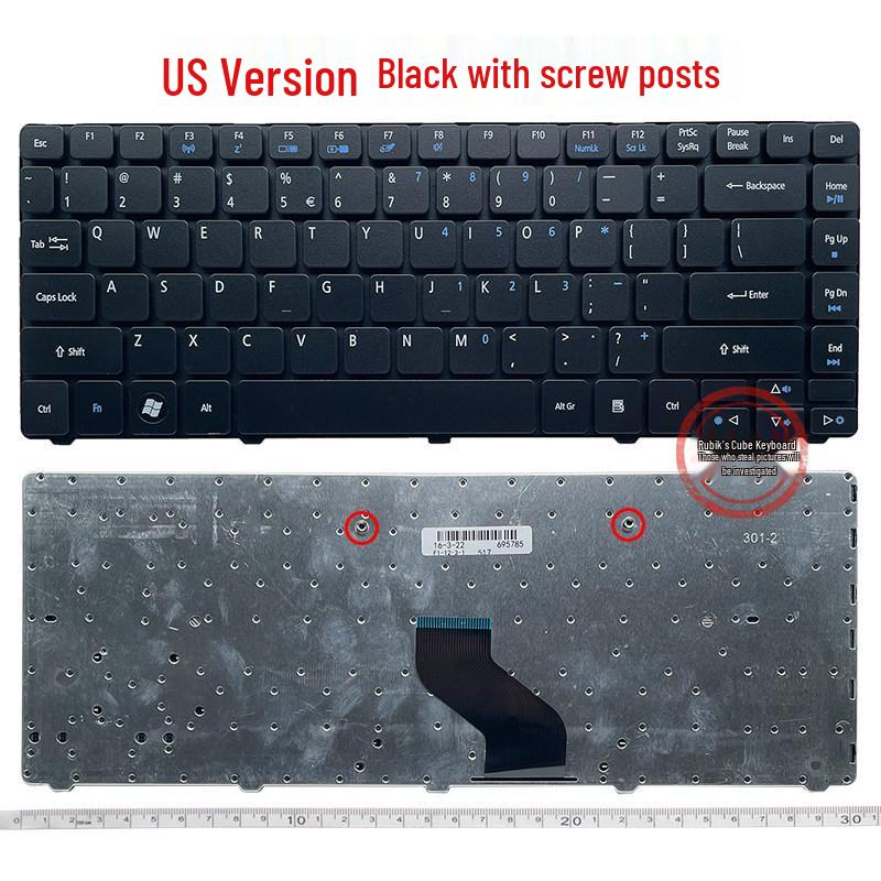 D728 Keyboard Compatible with Acer Aspire Models: MS2305, MS2271, MS2347, 4410T, 3410, 4253, 4625