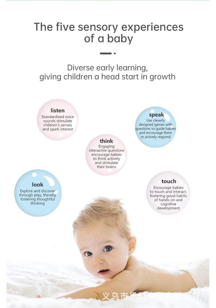 Children's English Learning Sound Book - Interactive Early Education Toy
