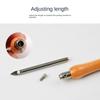 5Pcs Wooden Handle Punch Needle Set 2.5mm/3.5mm/5mm Tailors Awl Set  For Beginner Embroidery