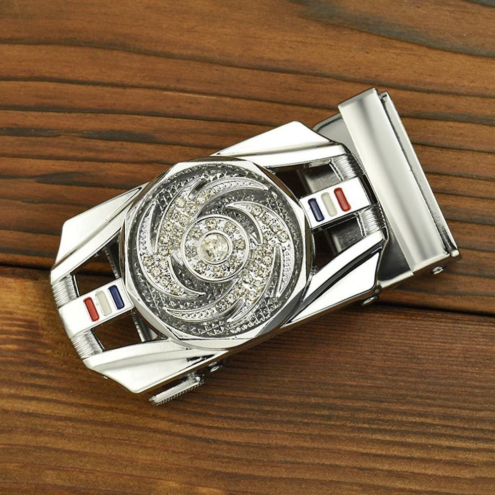 Fashion Rotating Time To Run Belt Buckle Headless Man Belt Automatic Buckle Sports Car Model Business Pants Buckle